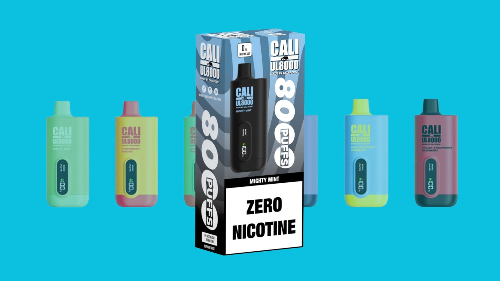 Cali UL8000 0 Nicotine Disposable Vape Release Announcement Vape