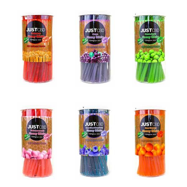 Just Cbd Infused Honey Sticks 60pcs Jar Vape Central Group 0782