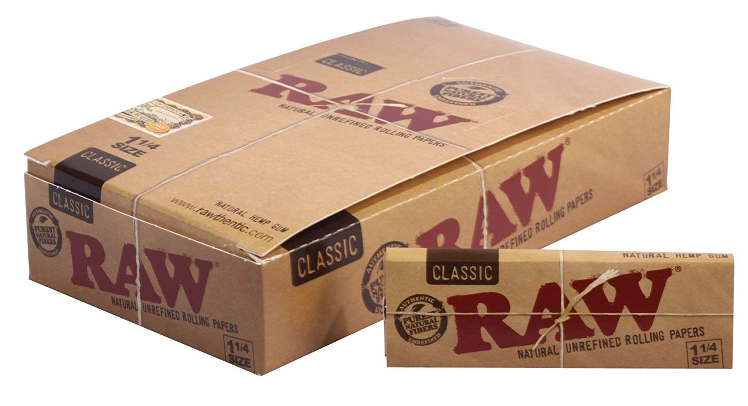 613Rrxyh_rL._SL1500 RAW Classic 1 1/4 Rolling Papers - Image 1