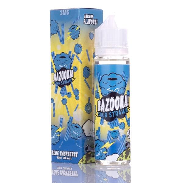 BZVBSS-2 Blue Raspberry Sour Straws by Bazooka Vape - 60mL - Image 1