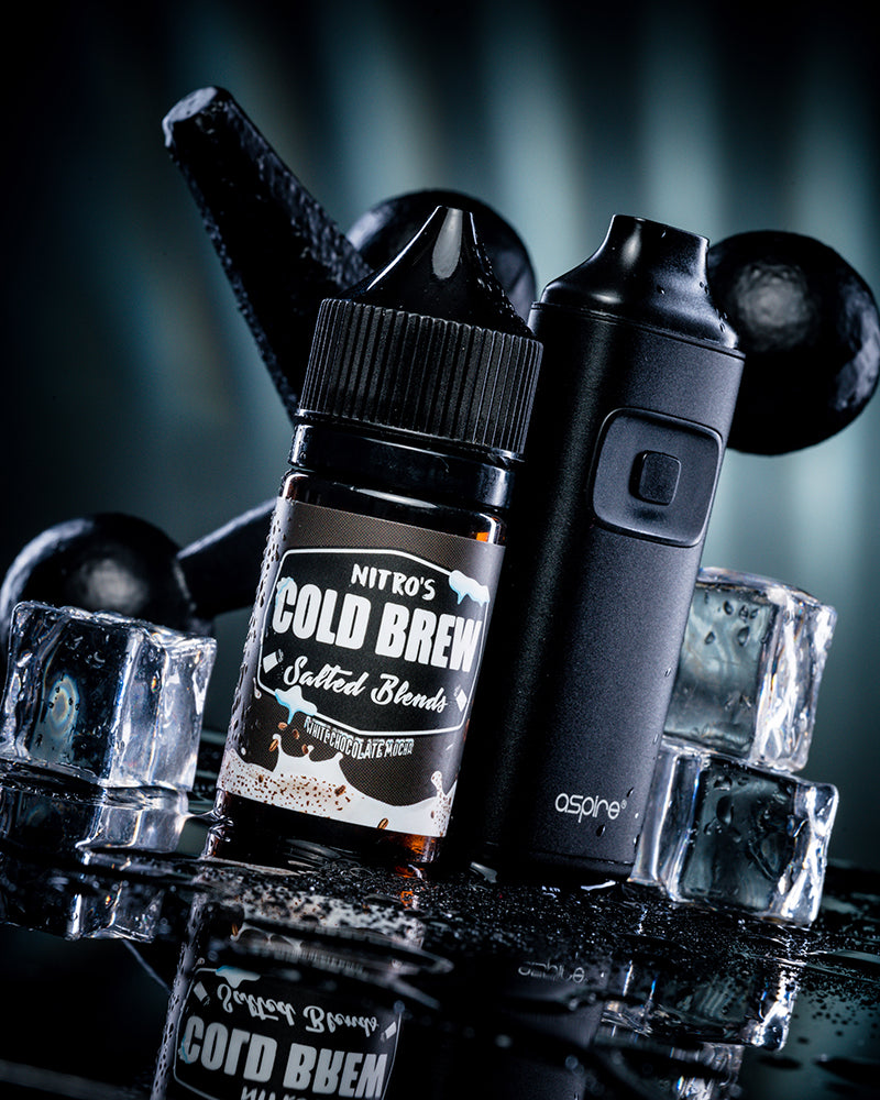 DSC09688 Nitro's Cold Brew Coffee Salt Nic - White Chocolate Mocha 30mL - Image 1