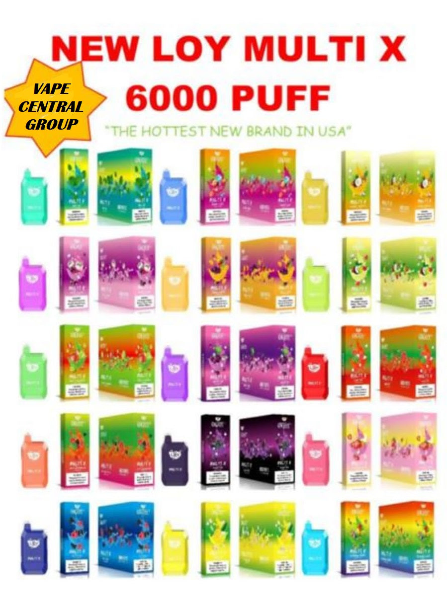 LOY6000VCG Loy Multi X 6000 Puff Disposable Vape Pen - QRJOY - Image 1