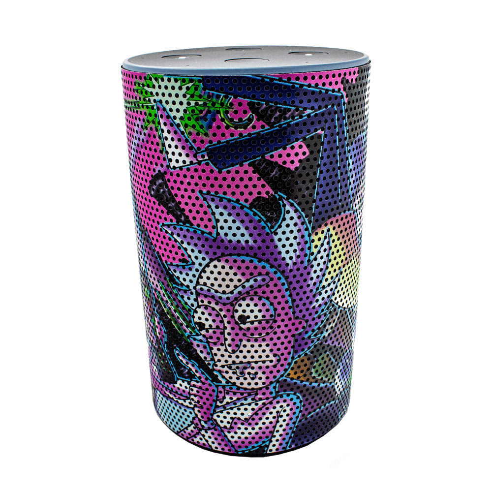 RickMorty_30c351db-8ae9-482a-a2b3-48b524b60963 AMAZON ECHO 2ND GEN SKIN - R&M - Image 1