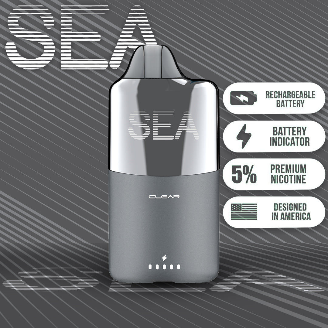 disposable vape with visible juice SEA Vape XS 15K Disposable