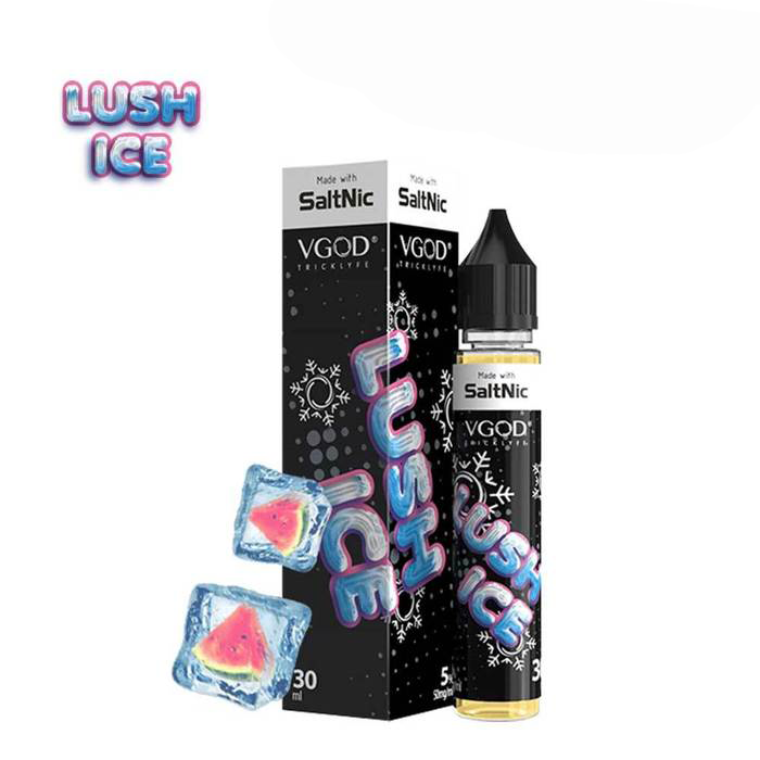 VGOD-Saltnic-Lush-Ice-eLiquid_700x_78331c9f-2309-414a-9443-a138c90d1a10 Lush ICE Salt - VGOD E-Liquid - 30mL - Image 1
