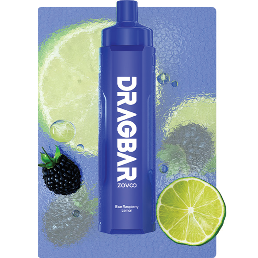 ZoovooDragbarB6000DisposableVapePenDevice6000PuffsBlueRaspberryLemon Zovoo Dragbar R6000 World's First 3MG Subohm Disposable Vape Pen Device (6000 Puffs) - 4.95 Voopoo - Image 1