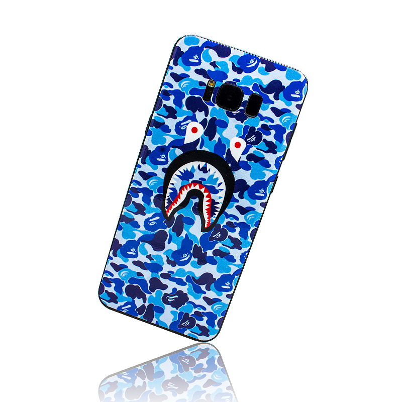 bluebapecamo_3ba3ab66-4e3b-4fa3-b5e5-1f446c8b73e0 SAMSUNG GALAXY S8 PLUS SKIN - Blue Bape Camo - Image 1