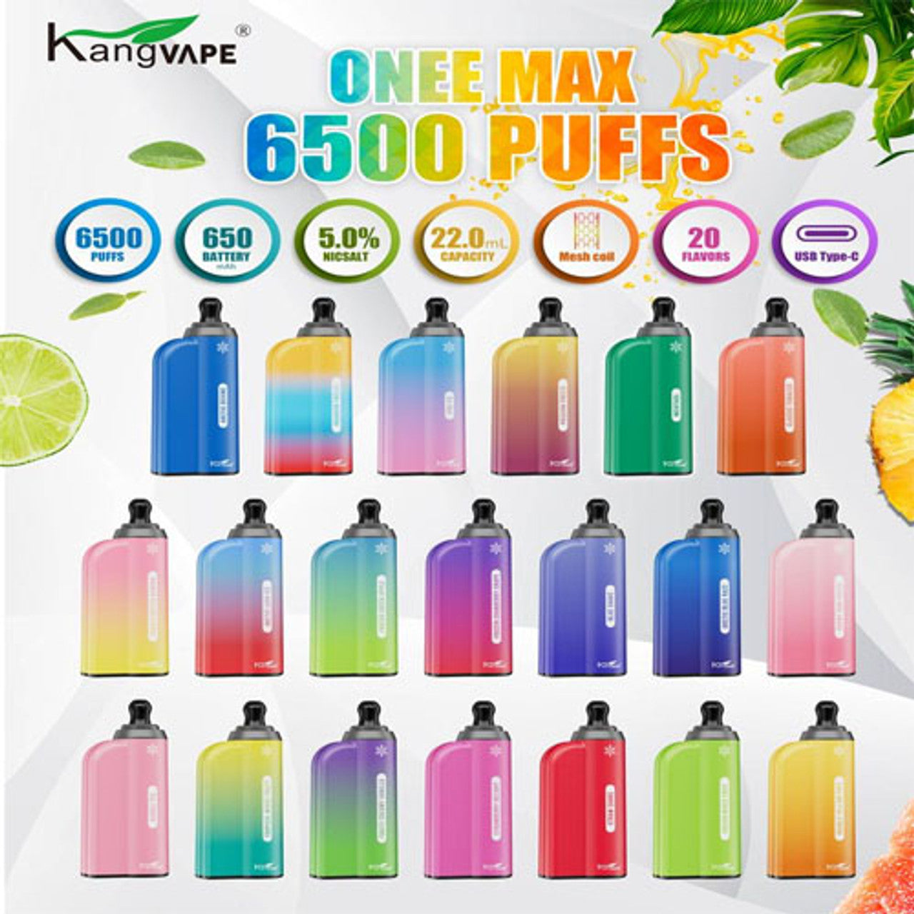 kangvape6500 Kangvape Onee Max 6500 Puffs 22ML Mesh Coil - Image 1