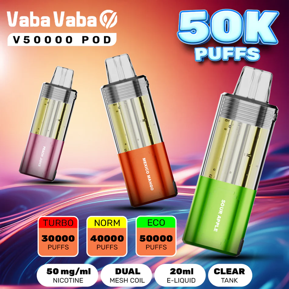 Vaba Vaba V50K Puff Disposable Pre-filled Replacement Pod (50000 Puffs) - Image 1